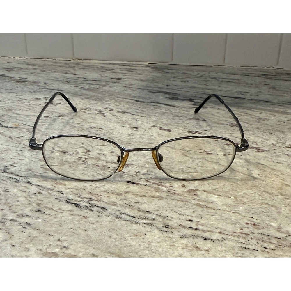 Vintage Easyclip Eyeglasses Frames Napoleon 9001 Titanium 140 Oval Full Rim